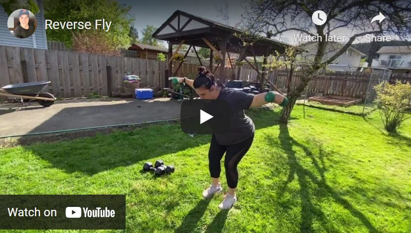 workout videos reversefly video image in backyard